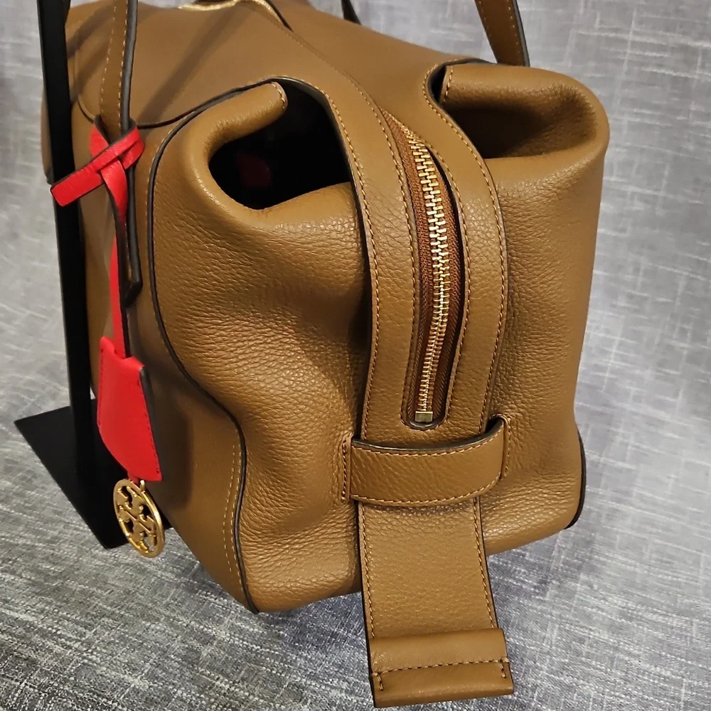Tory Burch Brown Leather Tote Bag